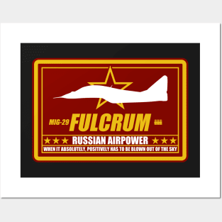 MIG-29 Fulcrum Posters and Art